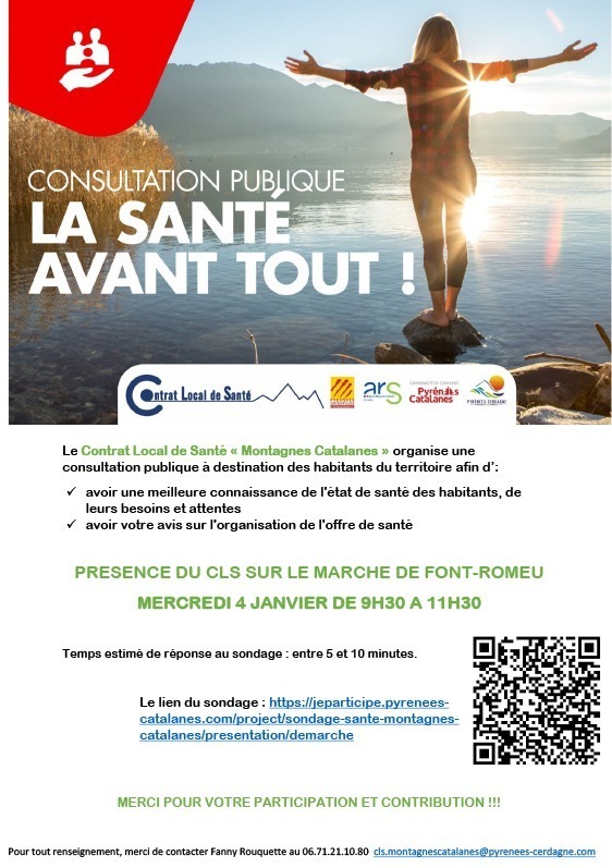 affiche sondage Marché Font-Romeu affiche sondage Marché Font-Romeu