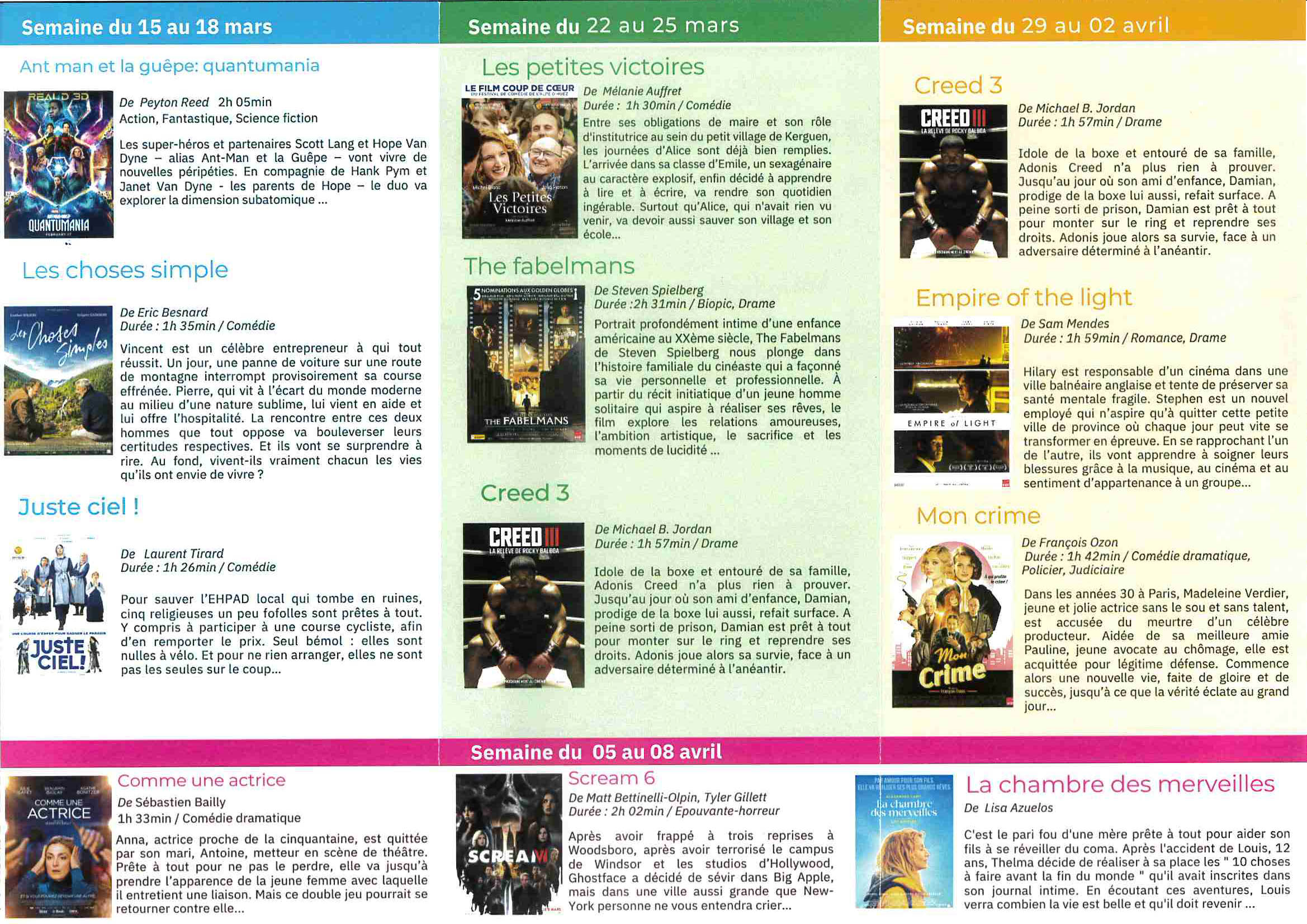 films mars 23 films mars 23