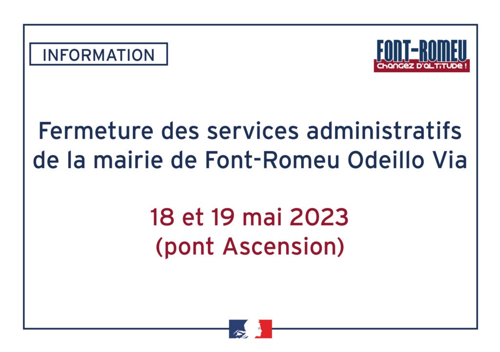 fermeture 18 19 mai 2023 fermeture 18 19 mai 2023