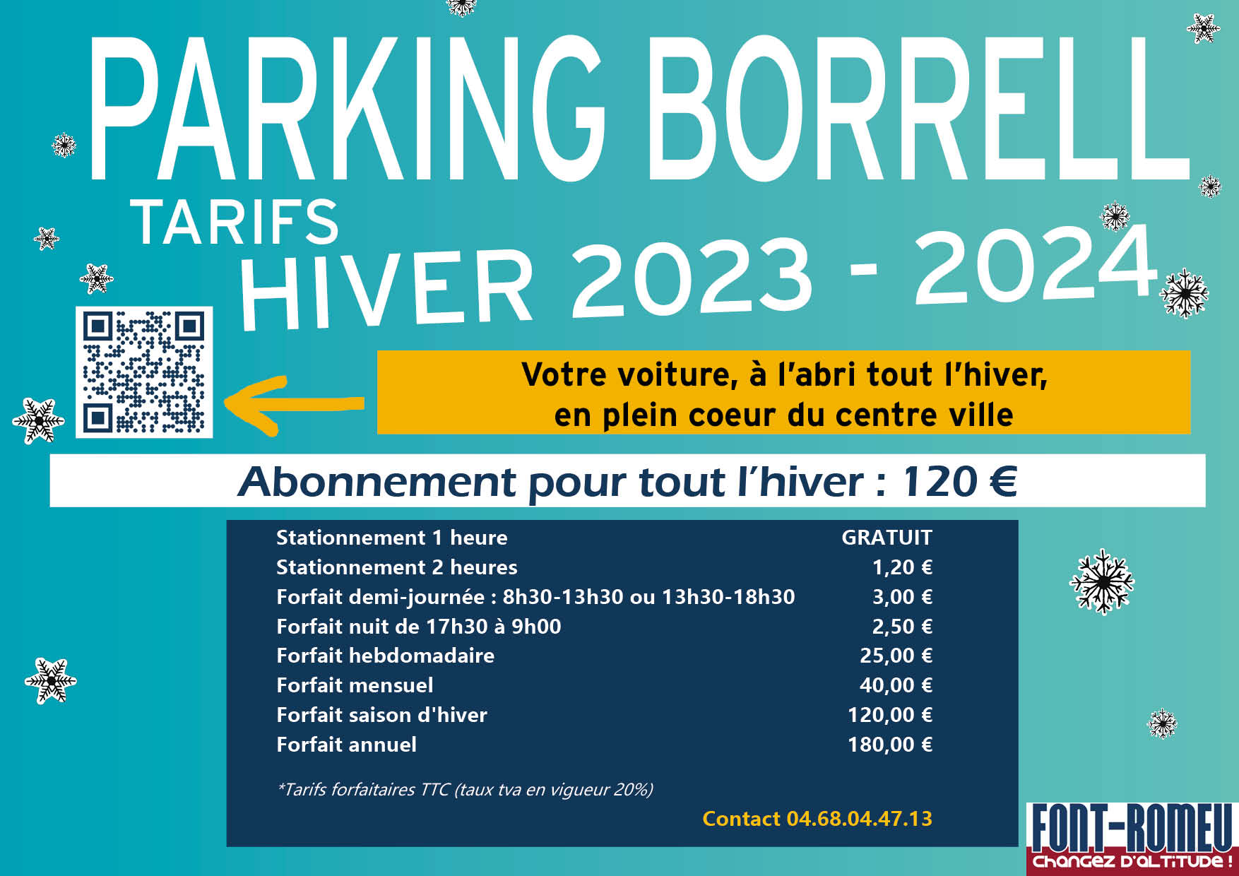 Flyer parking borrell hiv 23 24 Flyer parking borrell hiv 23 24