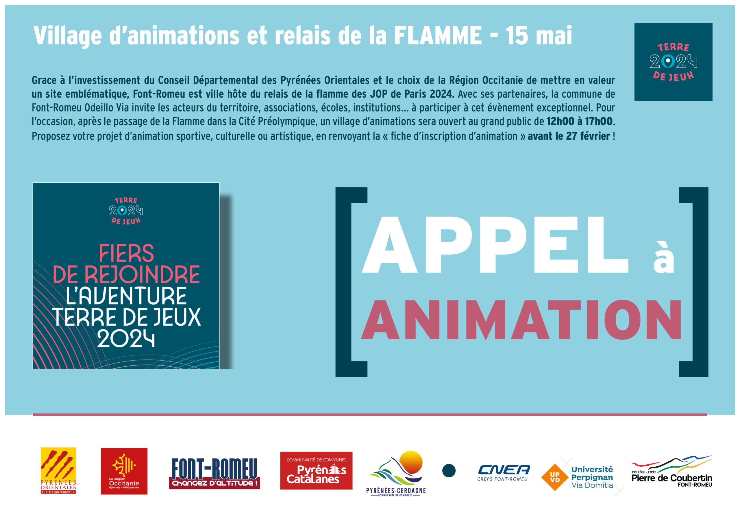 Appel à projet Village des Animations