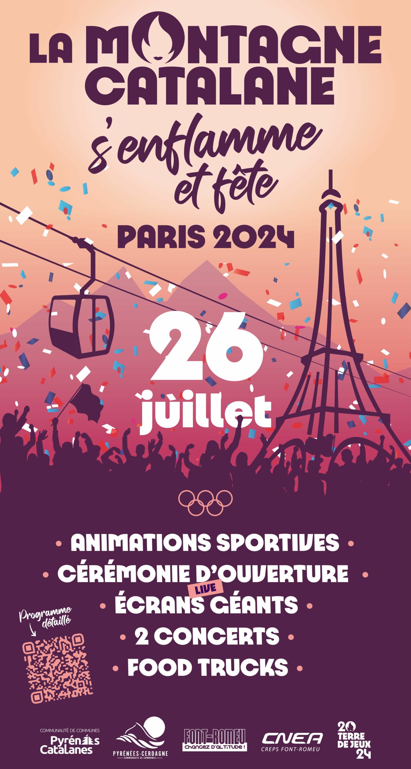 La montagne catalane s'enflamme et fête Paris 2024 le 26 Juillet 2024