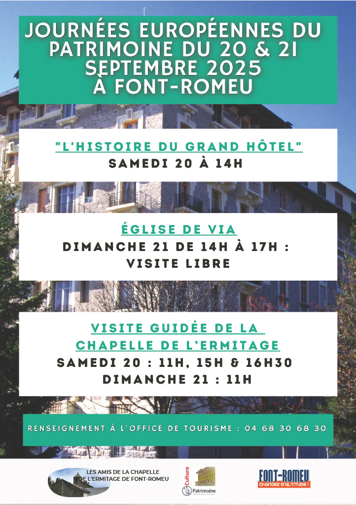 Journée du patrimoine 2025 Font-Romeu OCP